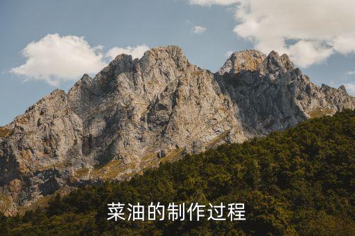 菜油的制作过程