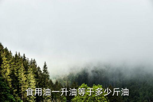  食用油一升油等于多少斤油
