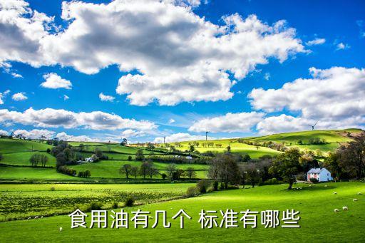  食用油有几个 标准有哪些