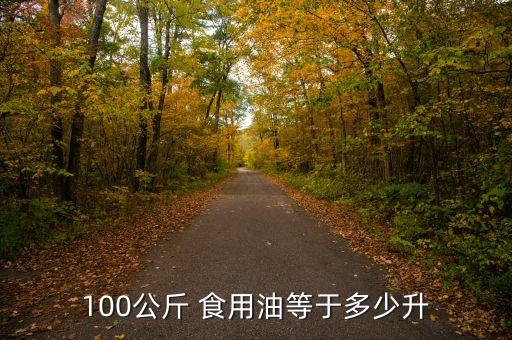 100公斤 食用油等于多少升
