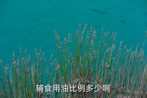 辅食用油比例多少啊