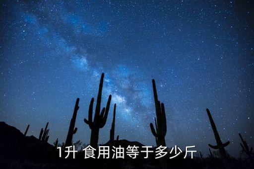 1升 食用油等于多少斤
