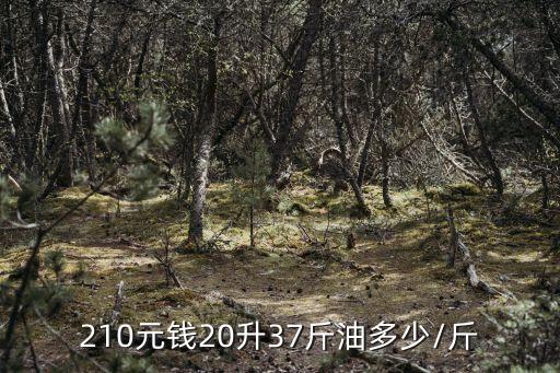 210元钱20升37斤油多少/斤
