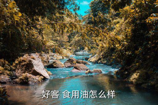 好客 食用油怎么样
