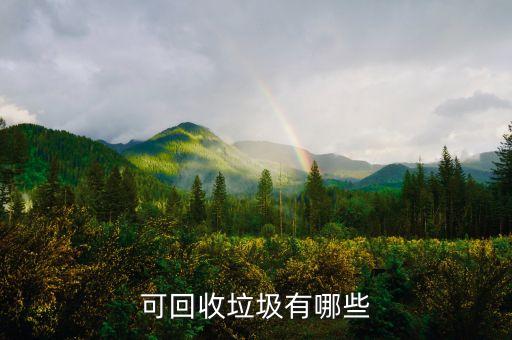 可回收垃圾有哪些