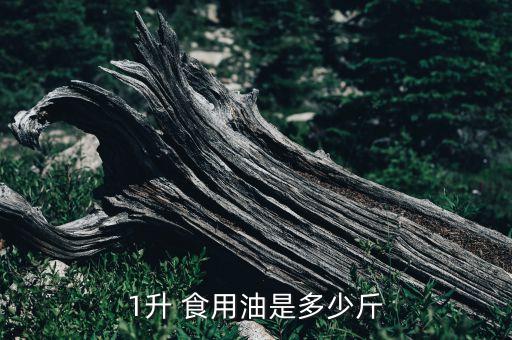 1升 食用油是多少斤