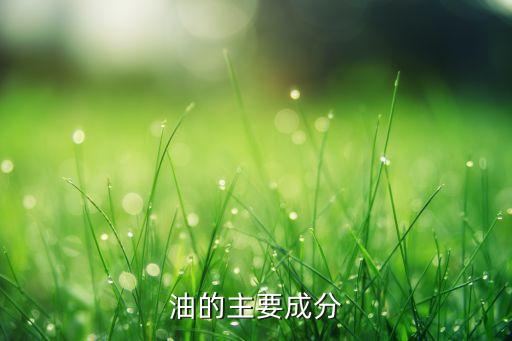 油的主要成分