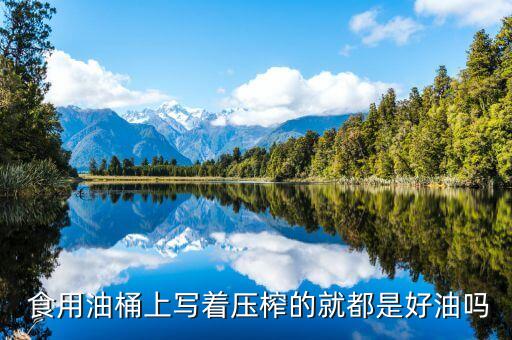  食用油桶上写着压榨的就都是好油吗