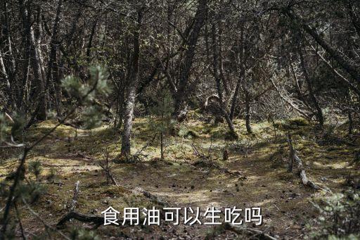  食用油可以生吃吗