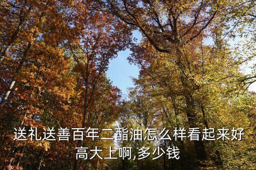  送礼送善百年二酯油怎么样看起来好高大上啊,多少钱