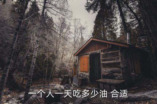 一个人一天吃多少油 合适