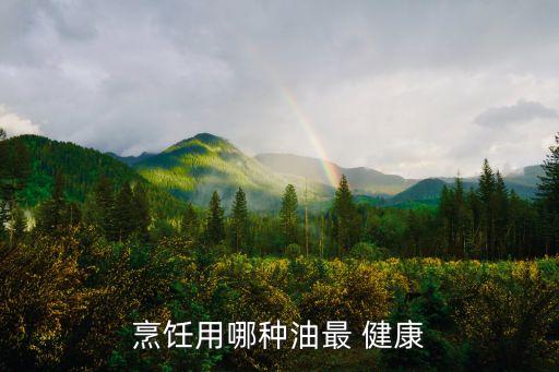 烹饪用哪种油最 健康