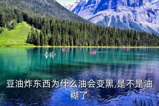 豆油炸东西为什么油会变黑,是不是油糊了