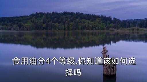  食用油分4个等级,你知道该如何选择吗