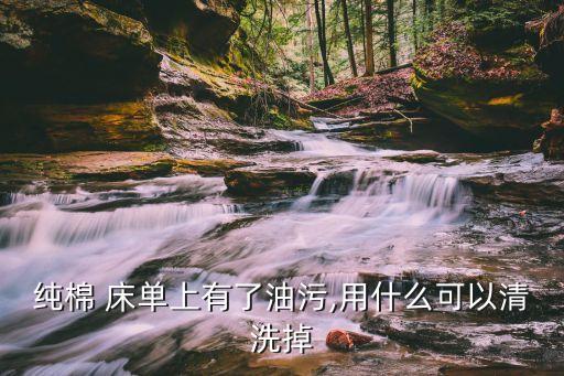 纯棉 床单上有了油污,用什么可以清洗掉