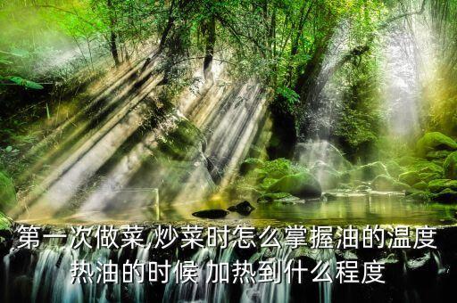 第一次做菜,炒菜时怎么掌握油的温度热油的时候 加热到什么程度