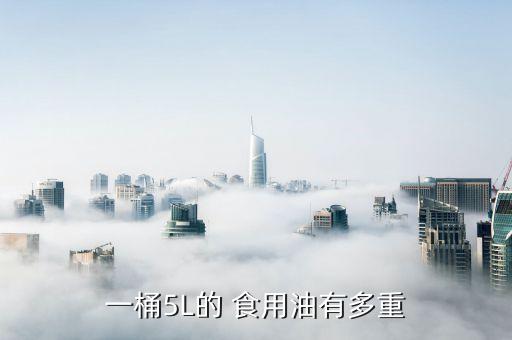 一桶5L的 食用油有多重