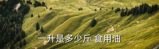 一升是多少斤 食用油