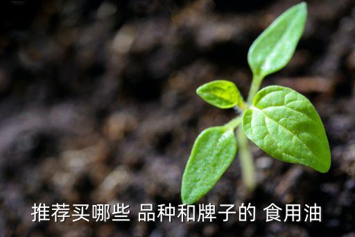 推荐买哪些 品种和牌子的 食用油