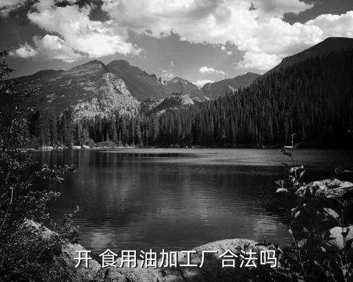 开 食用油加工厂合法吗