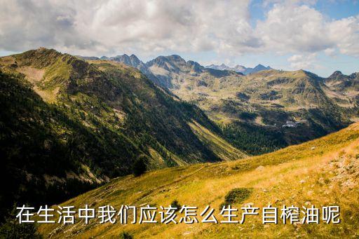 在生活中我们应该怎么生产自榨油呢