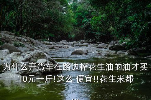 为什么开货车在路边榨花生油的油才买10元一斤!这么 便宜!!花生米都...