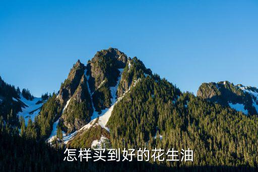 食用油怎么购买方法
