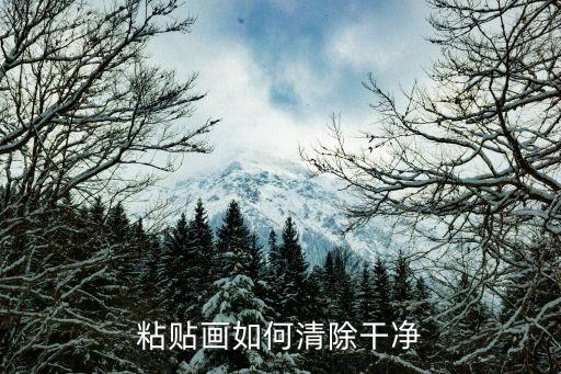 粘贴画如何清除干净