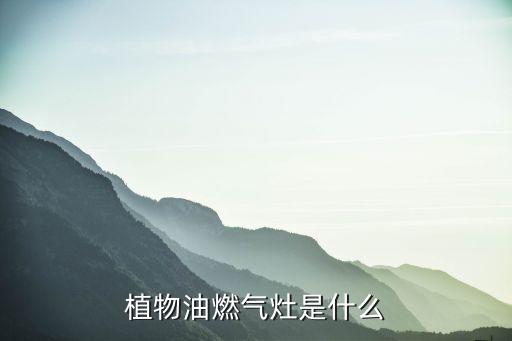 植物油燃气灶是什么